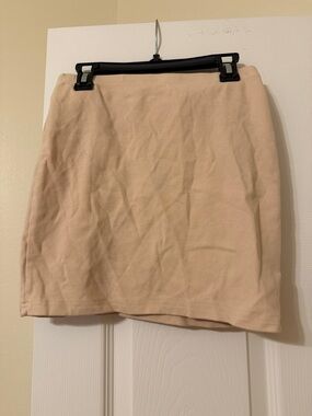 Amazon Womens Beige Cream Mini Skirt